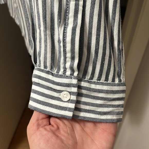 NWT Terra Sky STRIPED BUTTON FRONT SHIRT 2X - Picture 5 of 8